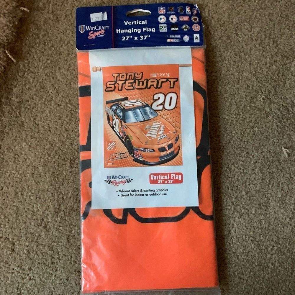 Tony Stewart 27” x 37” NASCAR Flag **NEW**
